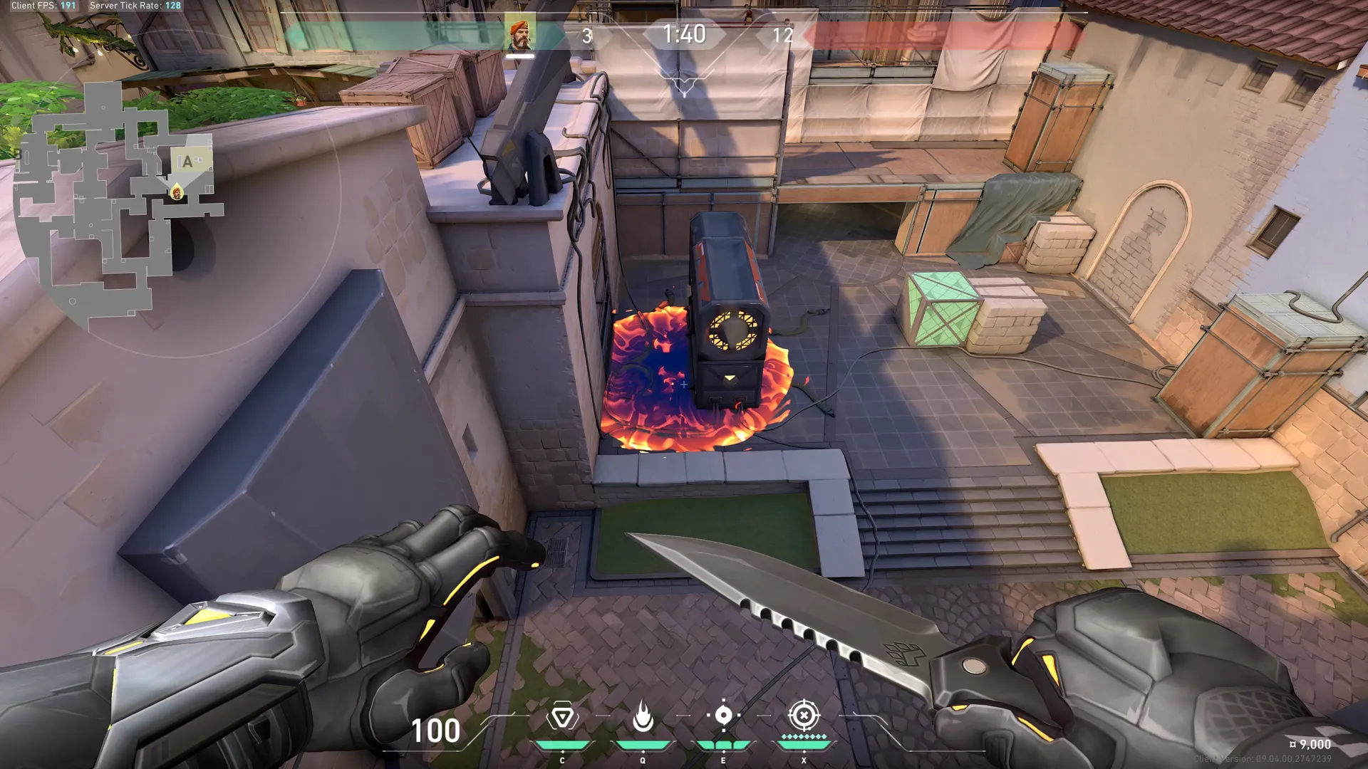 Brimstone Incendiary on Ascent Attack Site A — step 3 of 5: Aim — line up the shot