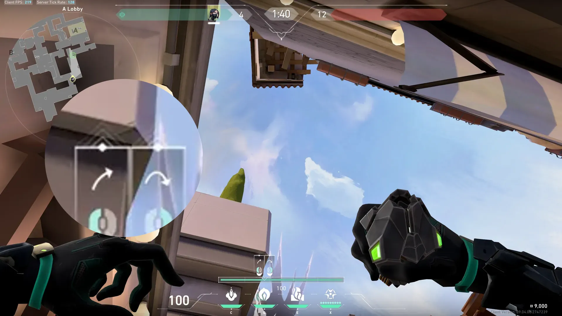 Brimstone Incendiary on Ascent Attack Site A — step 4 of 5: Aim — line up the shot