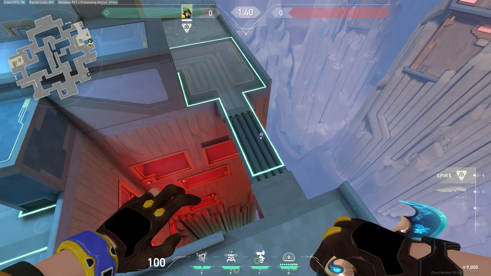 Killjoy Nanoswarm on Abyss Attack Site A — step 3 of 4: Aim — line up the shot