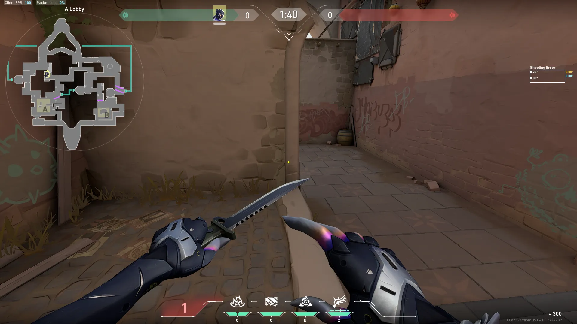 Vyse Bind Attacking A Anti-peek Heaven — Vyse lineup on Bind
