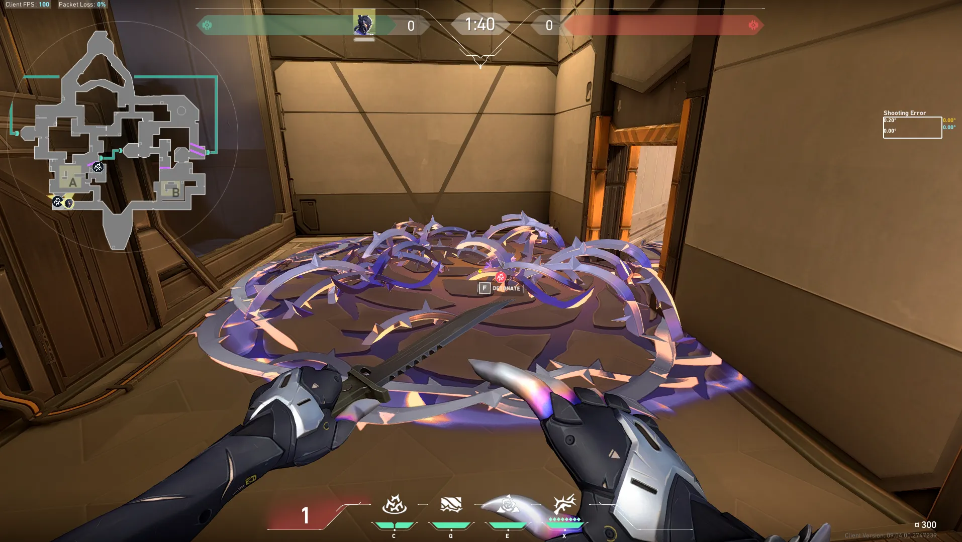 Vyse Razorvine on Bind Attack Site A — step 3 of 3: Result