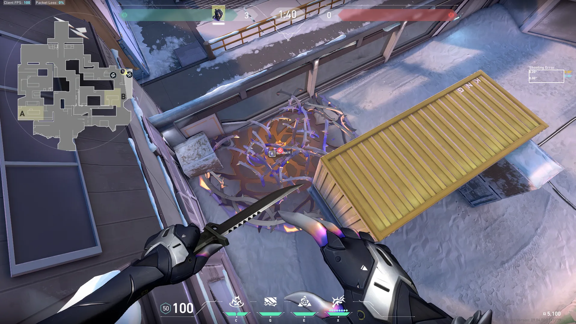 Vyse Razorvine on Icebox Attack Site B — step 3 of 3: Result