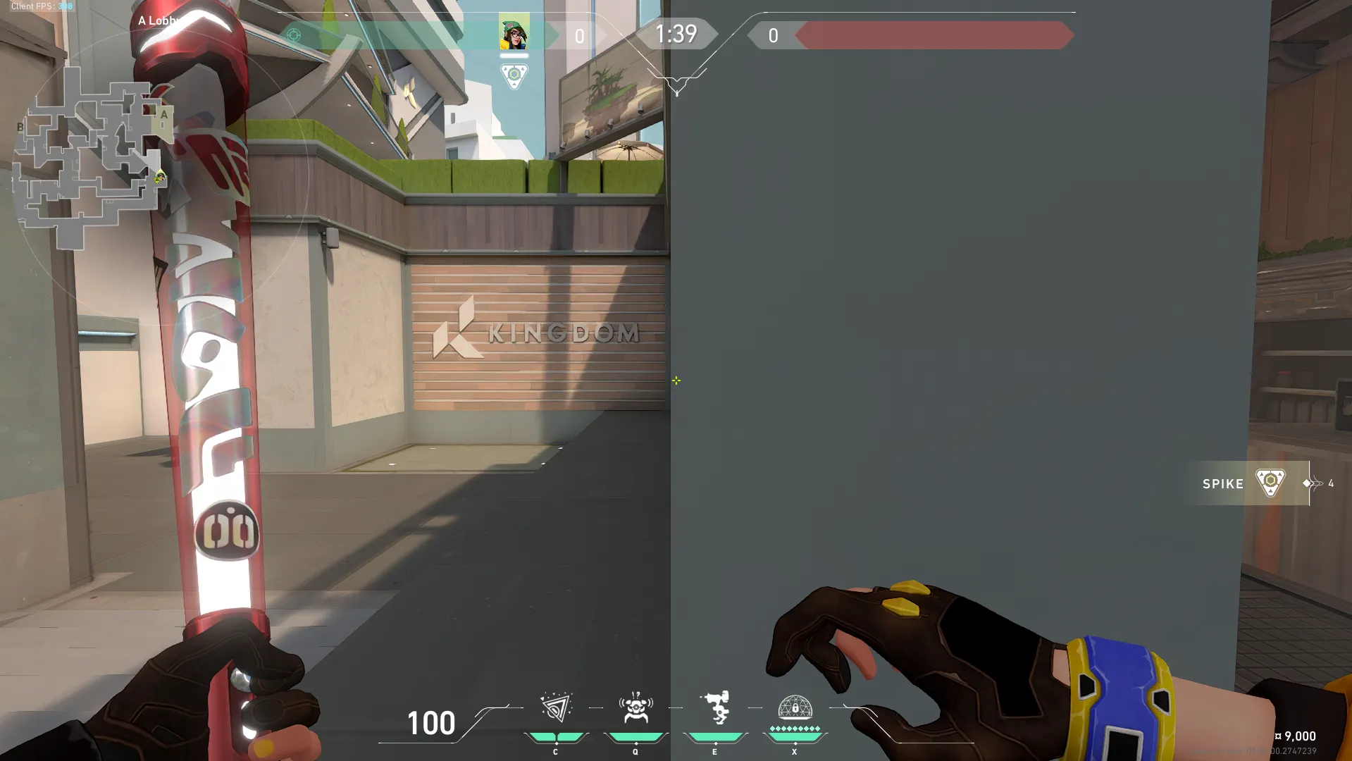 Killjoy Nanoswarm on Split Attack Site A — step 2 of 4: Aim — line up the shot