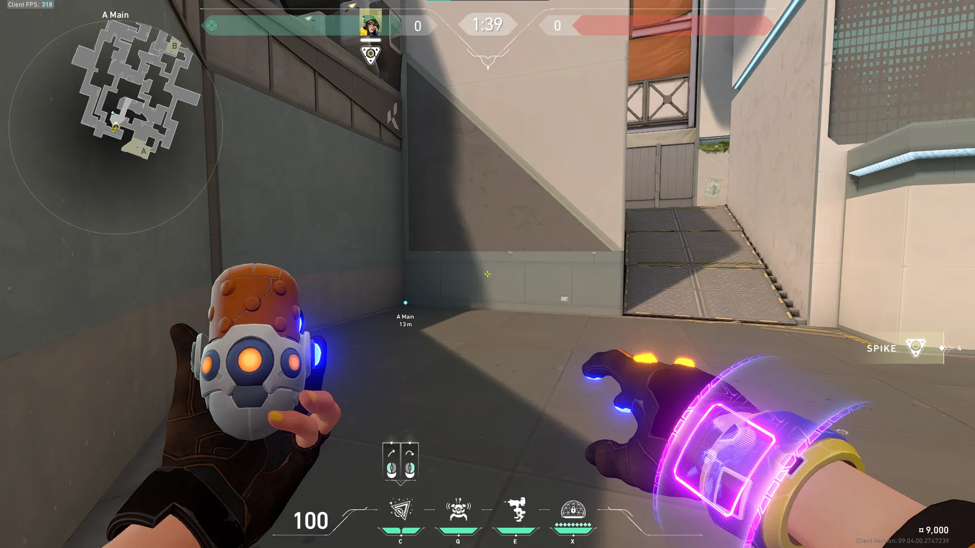 Killjoy Nanoswarm on Split Attack Site A — step 1 of 3: Position — where to stand