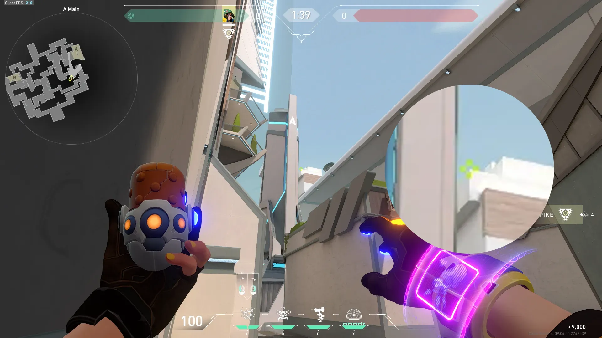 Killjoy Nanoswarm on Split Attack Site A — step 2 of 3: Aim — line up the shot