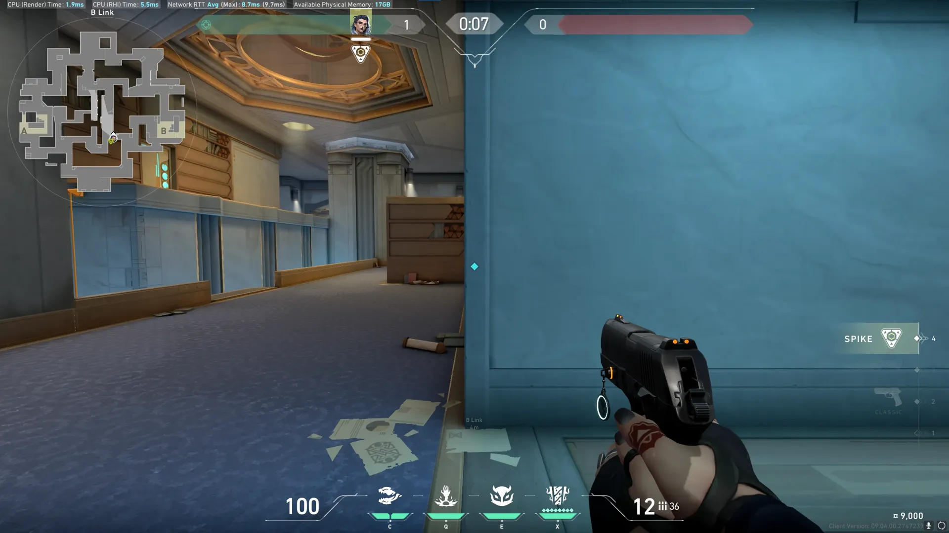 Fade Haunt on Abyss Defense Mid — step 1 of 4: Position — where to stand