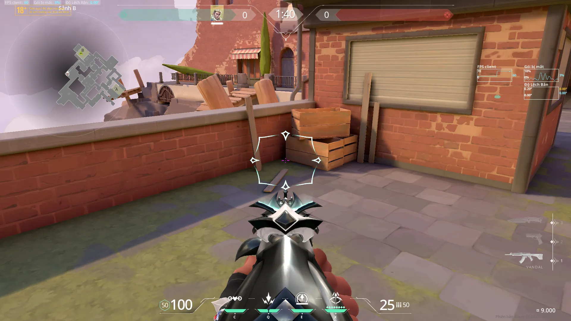 Double Shock Dart From Lobby to Default — Sova lineup on Ascent