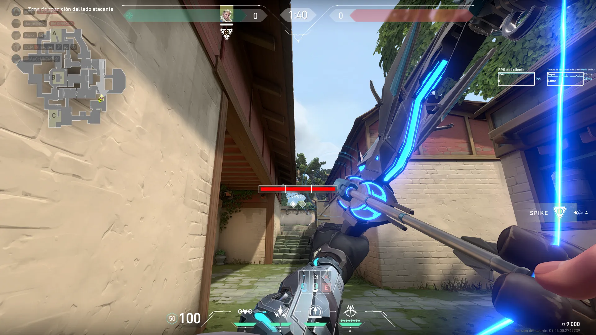 Sova Recon Bolt on Haven Attack Site A — step 3 of 5: Aim — line up the shot
