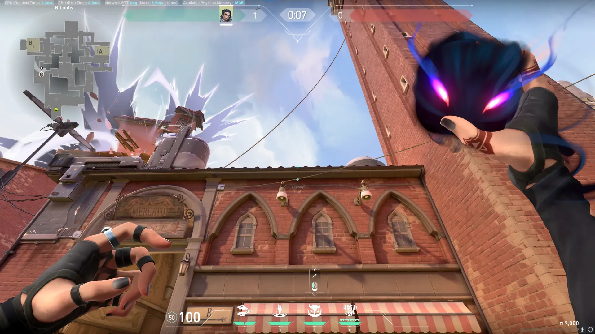 Fade Haunt on Ascent Attack Site B — step 2 of 3: Aim — line up the shot