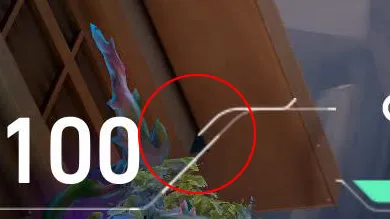 Sova Recon Bolt on Abyss Defense Site A — step 4 of 5: Aim — line up the shot