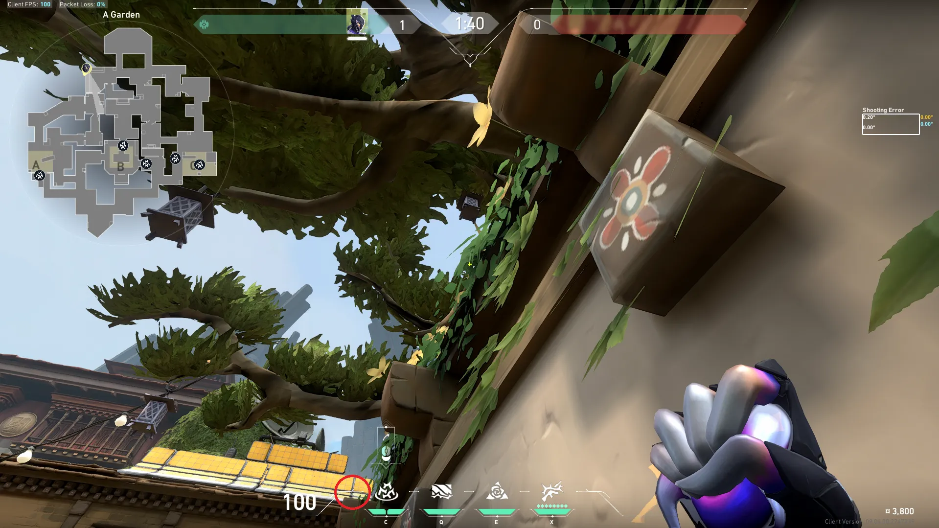 Vyse Razorvine on Haven Attack Site A — step 2 of 3: Aim — line up the shot