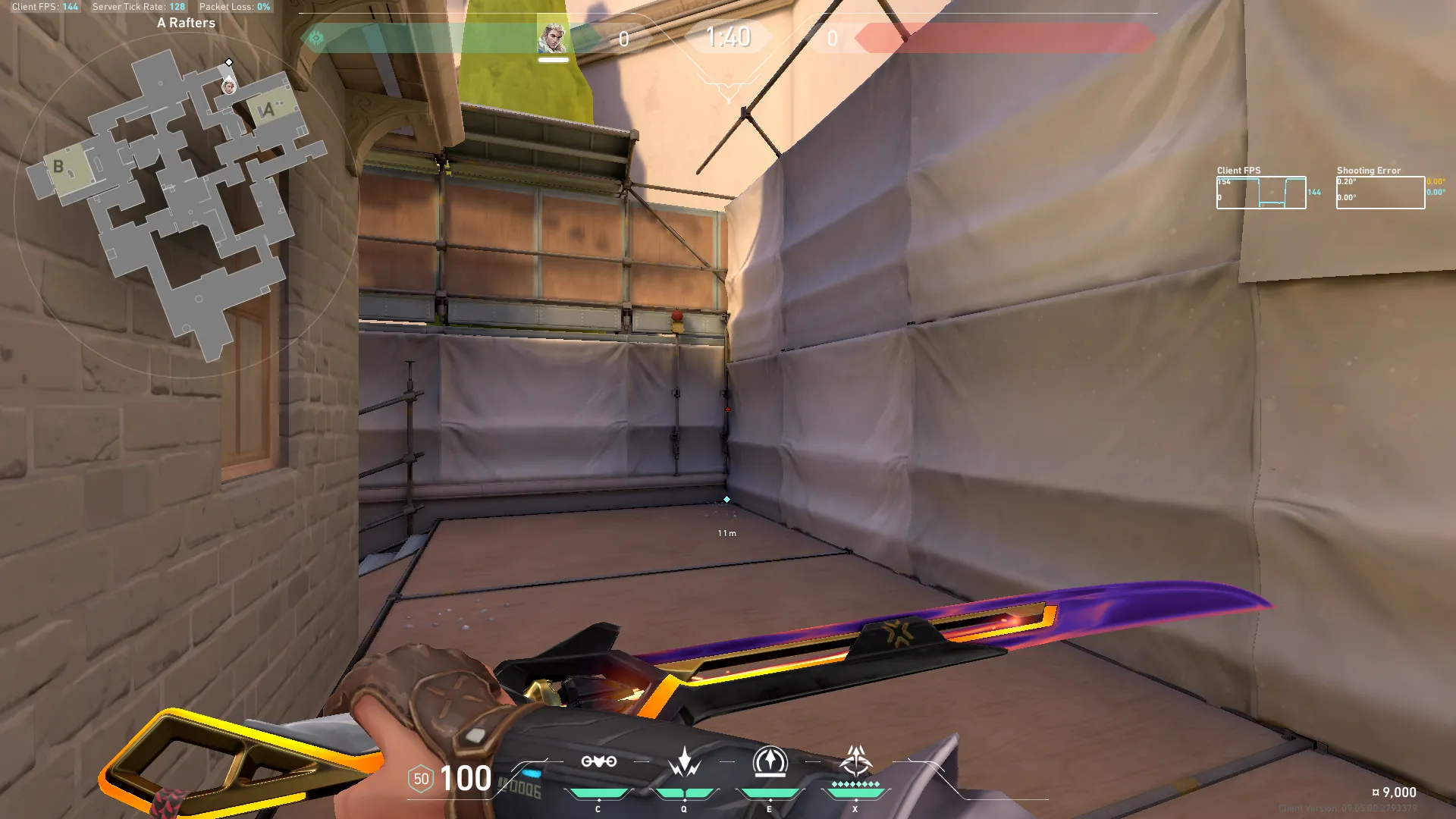Sova Recon Bolt on Ascent Defense Site B — step 1 of 5: Position — where to stand