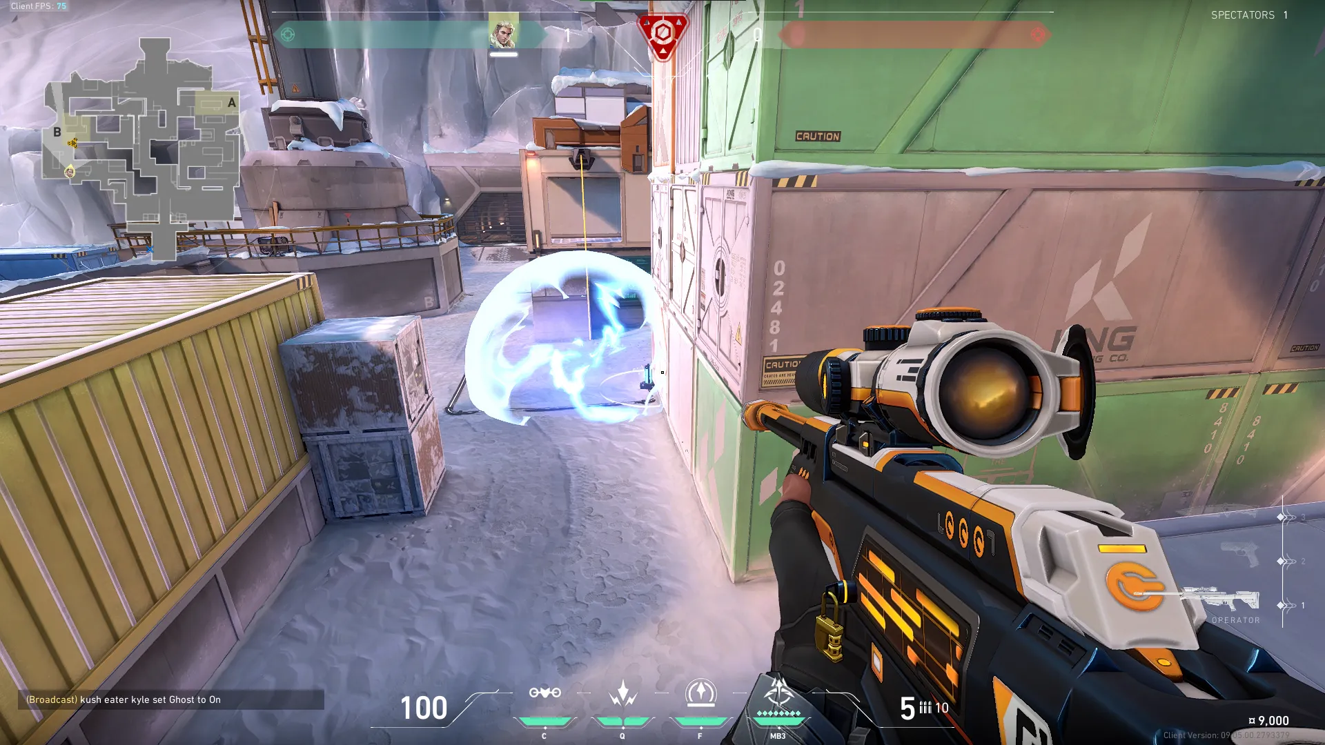 Sova Recon Bolt on Icebox Attack Site B — step 5 of 5: Result