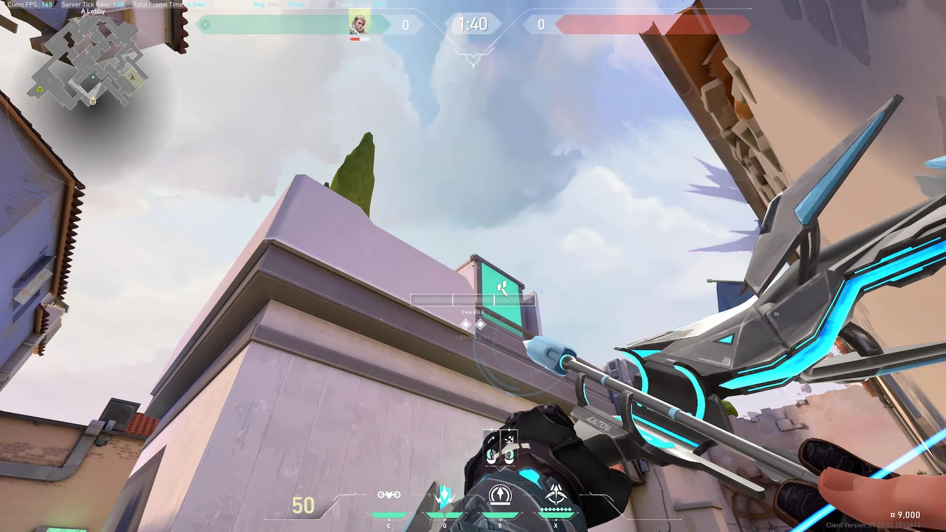 Sova Recon Bolt on Ascent Attack Mid — step 2 of 4: Aim — line up the shot