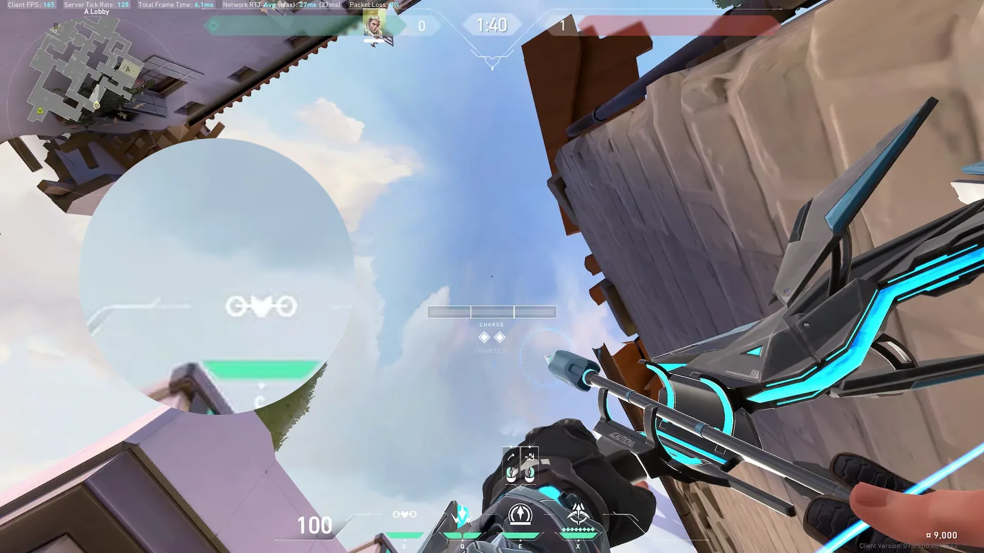 Sova Recon Bolt on Ascent Attack Mid — step 3 of 4: Aim — line up the shot