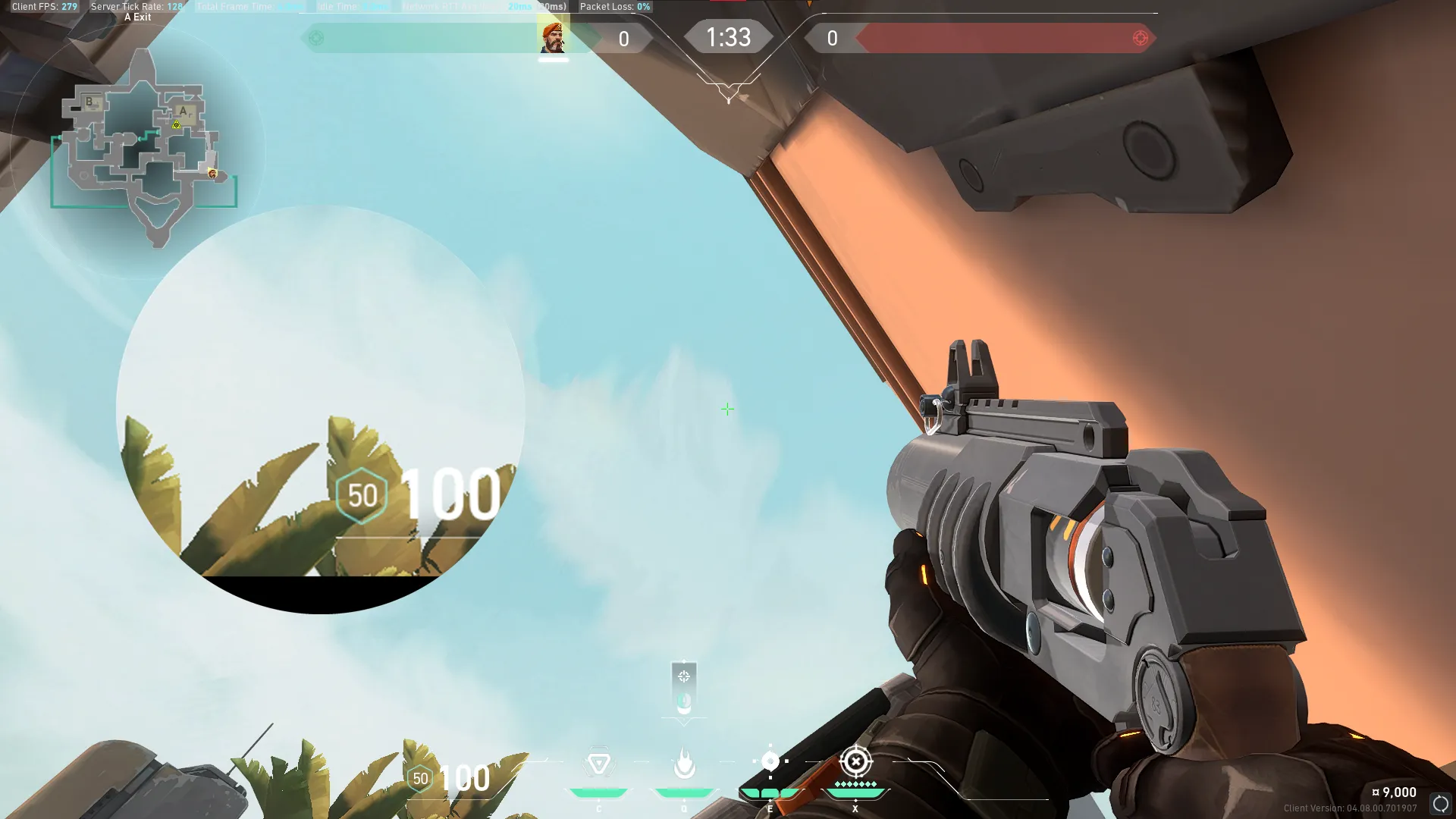 Brimstone Incendiary on Bind Attack Site A — step 2 of 3: Aim — line up the shot