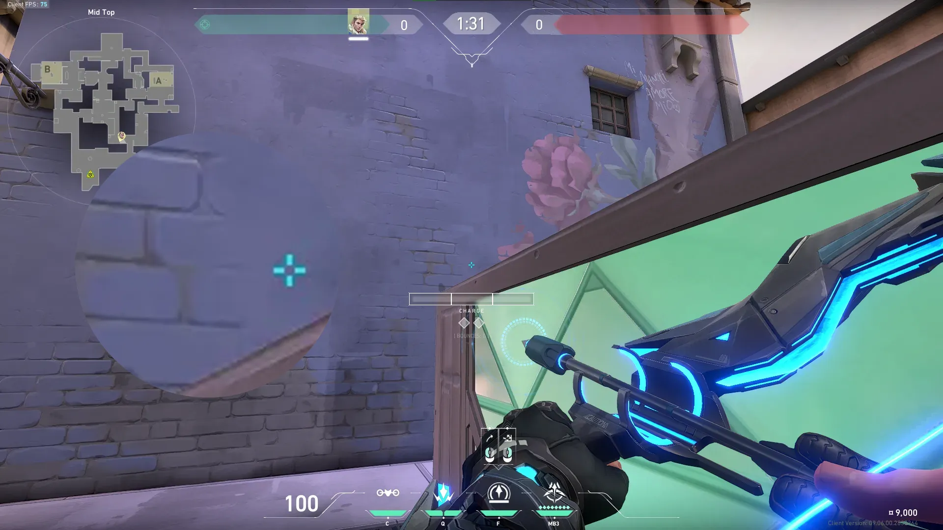Sova Recon Bolt on Ascent Attack Mid — step 2 of 5: Aim — line up the shot