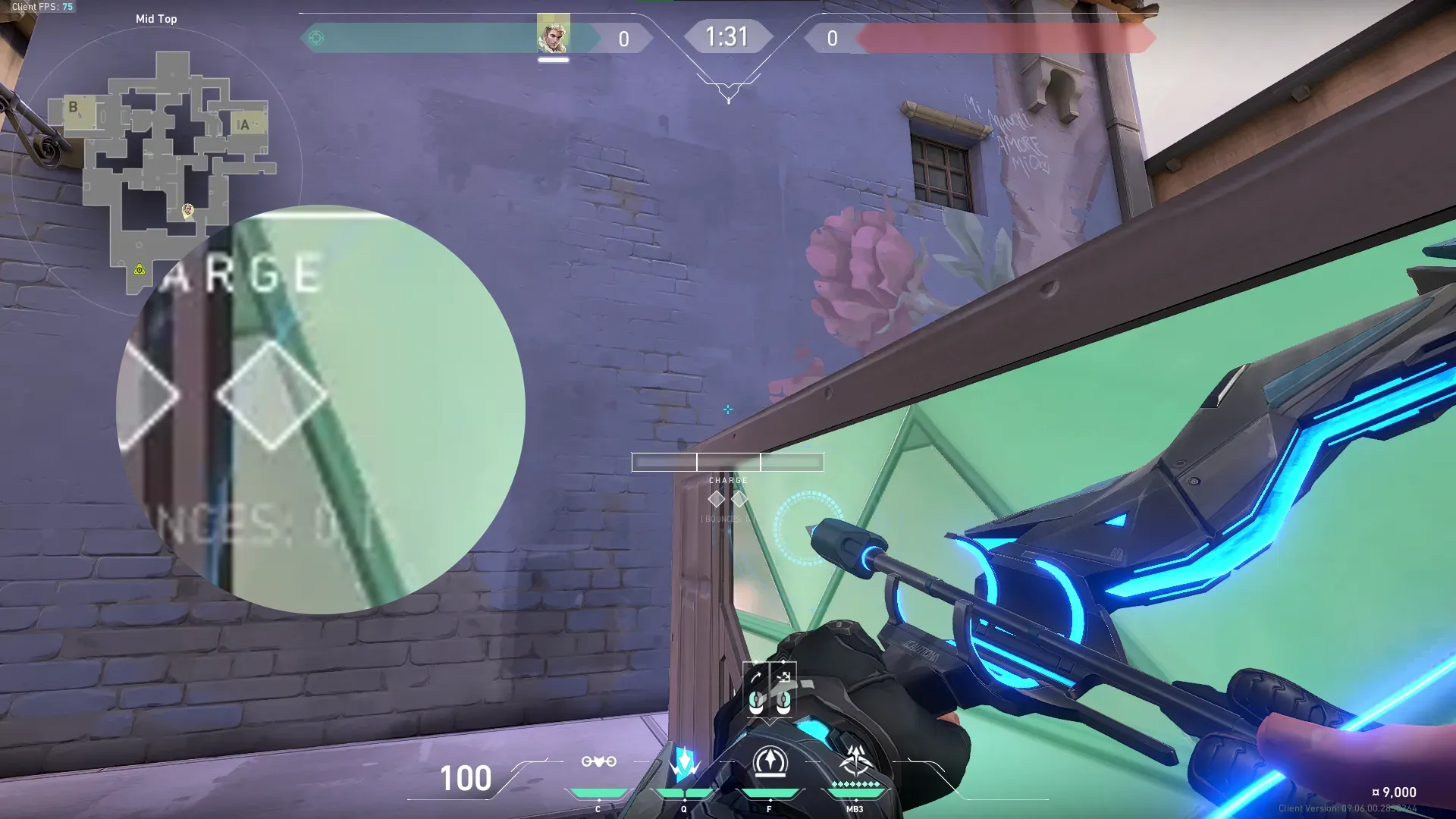 Sova Recon Bolt on Ascent Attack Mid — step 3 of 5: Aim — line up the shot