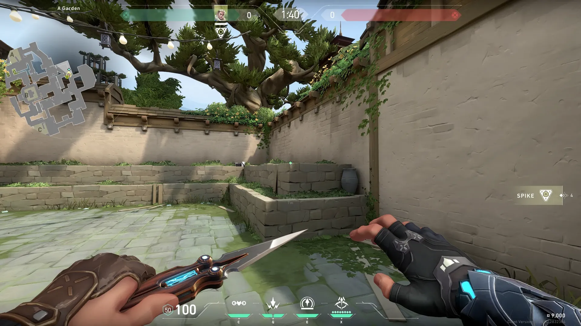 Sova Recon Bolt on Haven Attack Site A — step 1 of 3: Position — where to stand