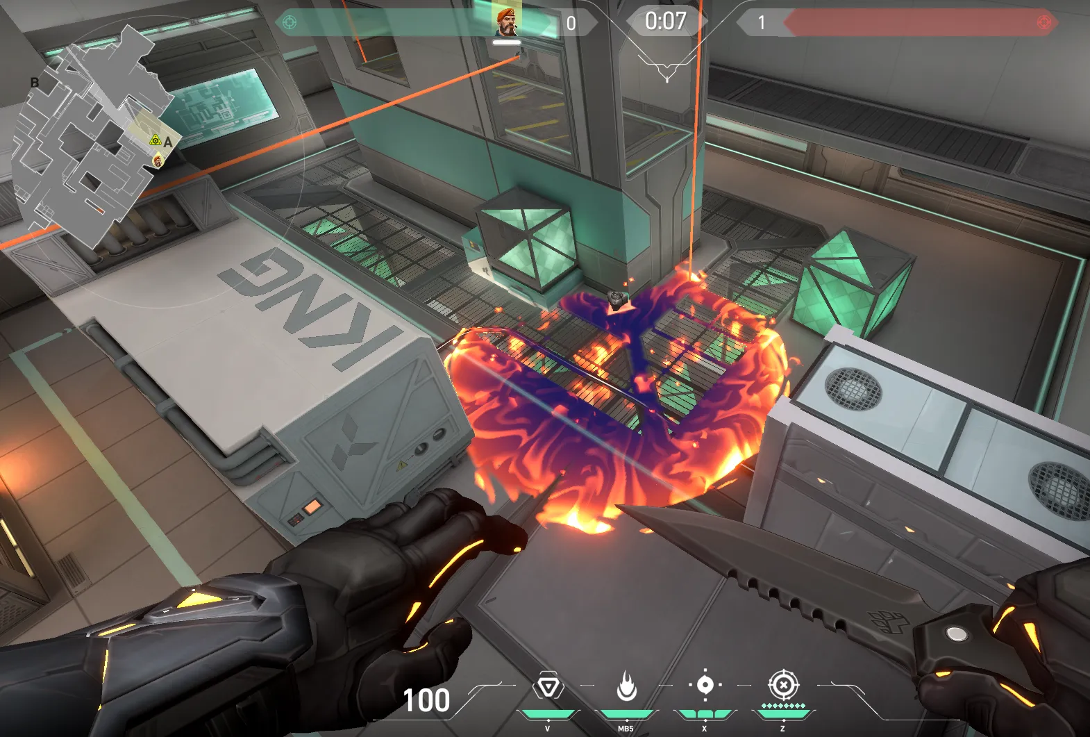 Brimstone Incendiary on Icebox Attack Site A — step 3 of 3: Result
