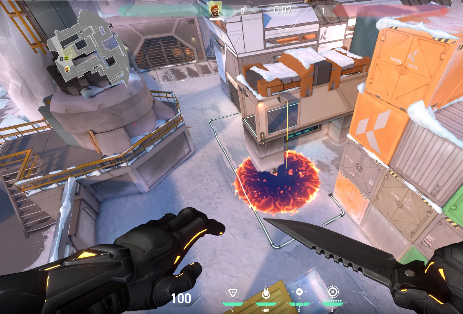 Brimstone Incendiary on Icebox Attack Site B — step 3 of 3: Result