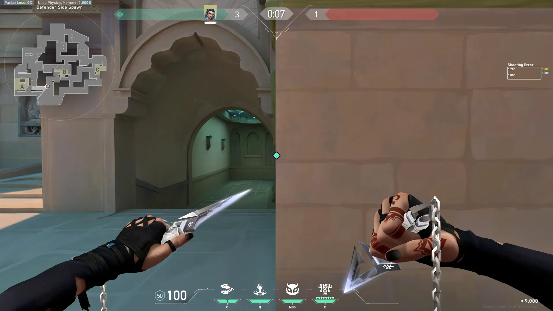 Fade Haunt on Lotus Defense Site B — step 1 of 3: Position — where to stand