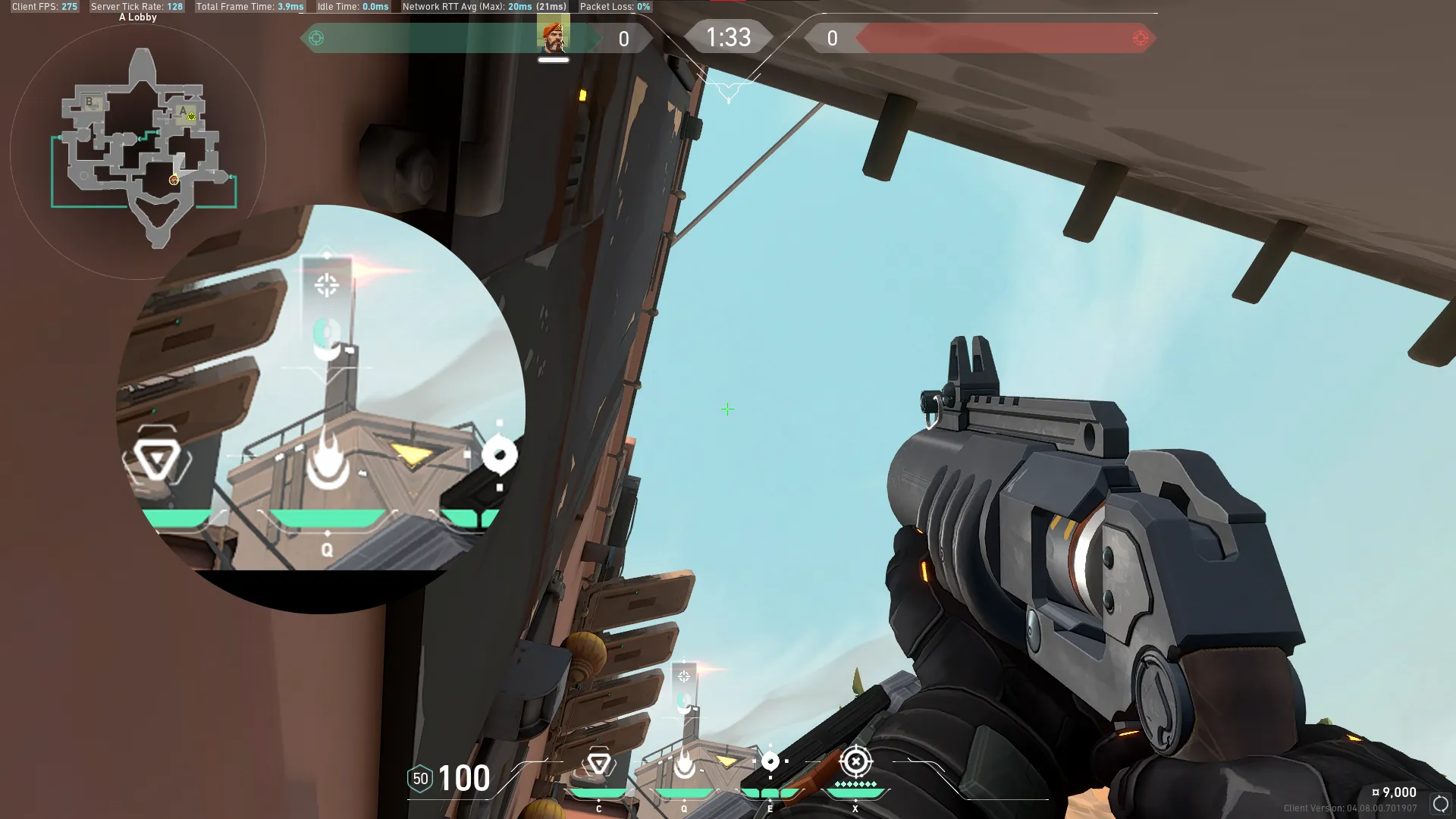 Brimstone Incendiary on Bind Attack Site A — step 2 of 3: Aim — line up the shot