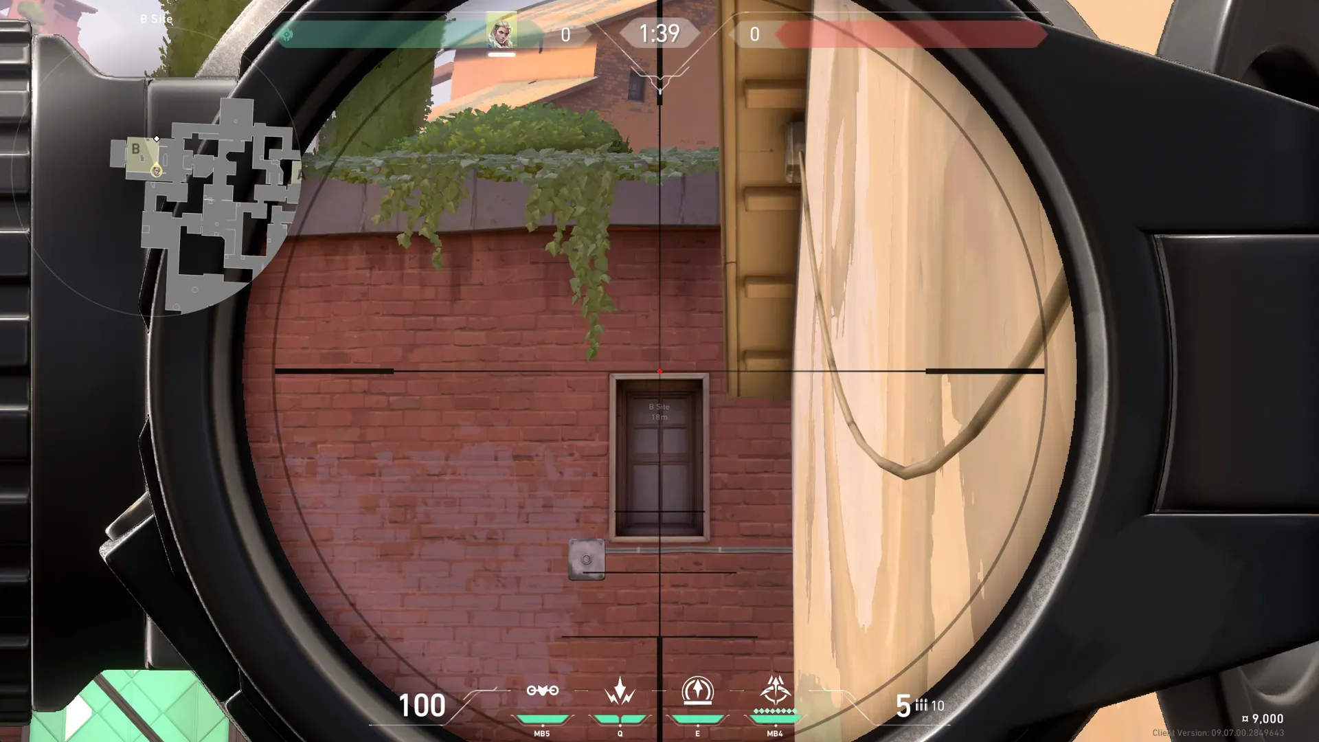 Sova Recon Bolt on Ascent Defense Site B — step 2 of 4: Aim — line up the shot