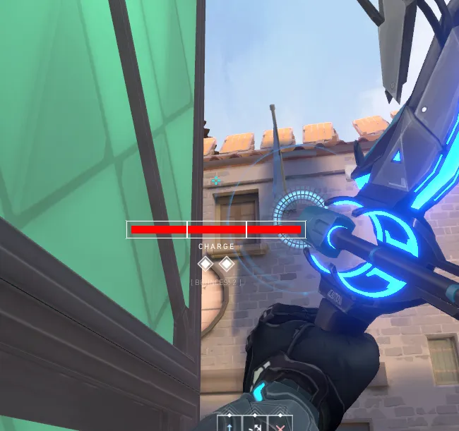 Sova Recon Bolt on Ascent Attack Mid — step 3 of 5: Aim — line up the shot