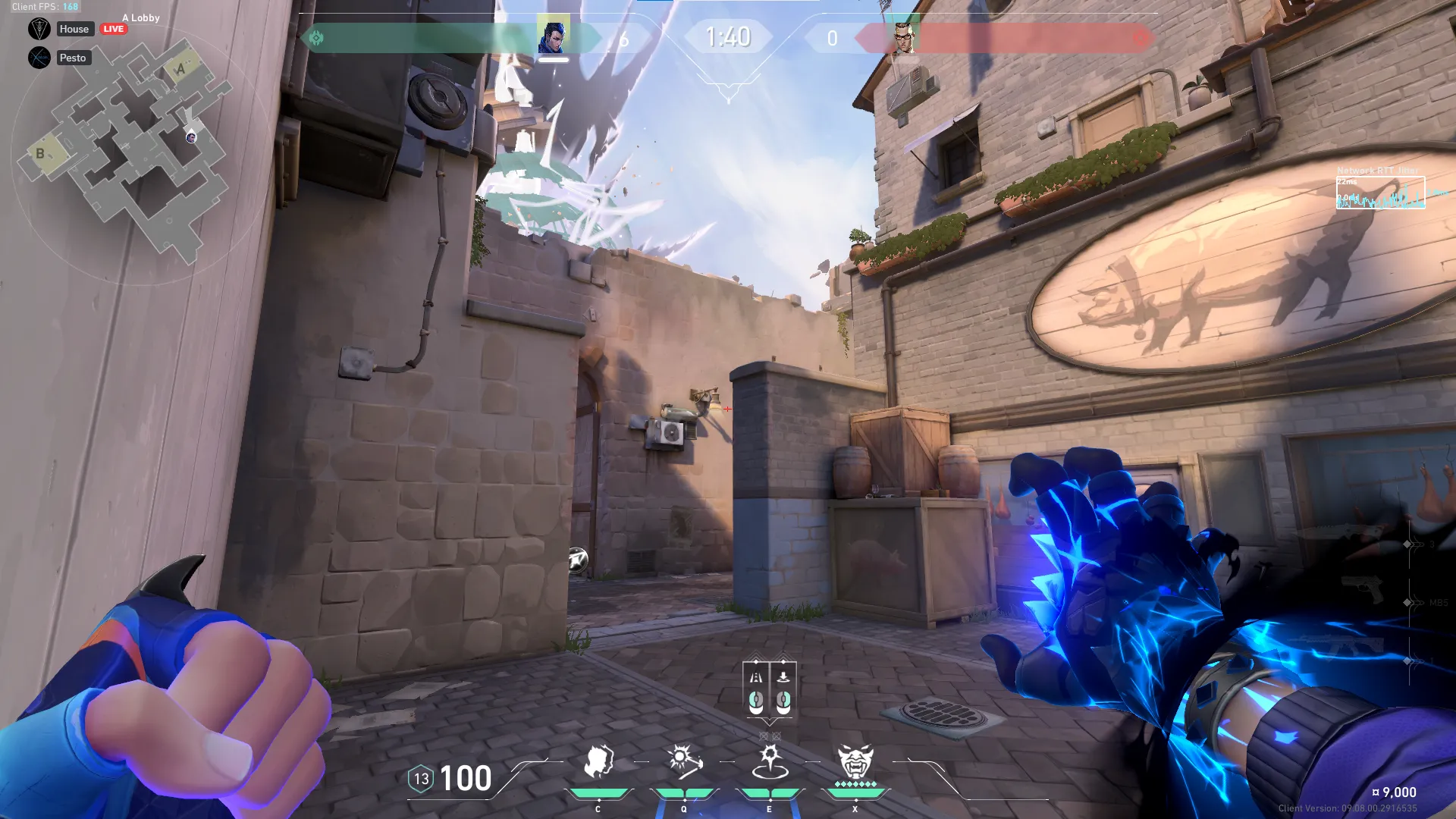 Yoru Gatecrash on Ascent Attack Site A — step 2 of 4: Aim — line up the shot
