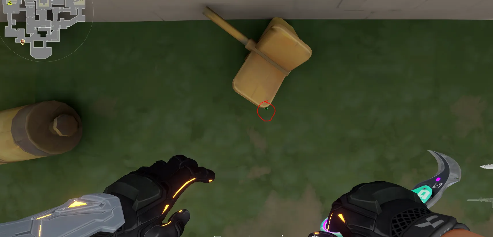 Brimstone Incendiary on Haven Attack Site C — step 2 of 4: Aim — line up the shot