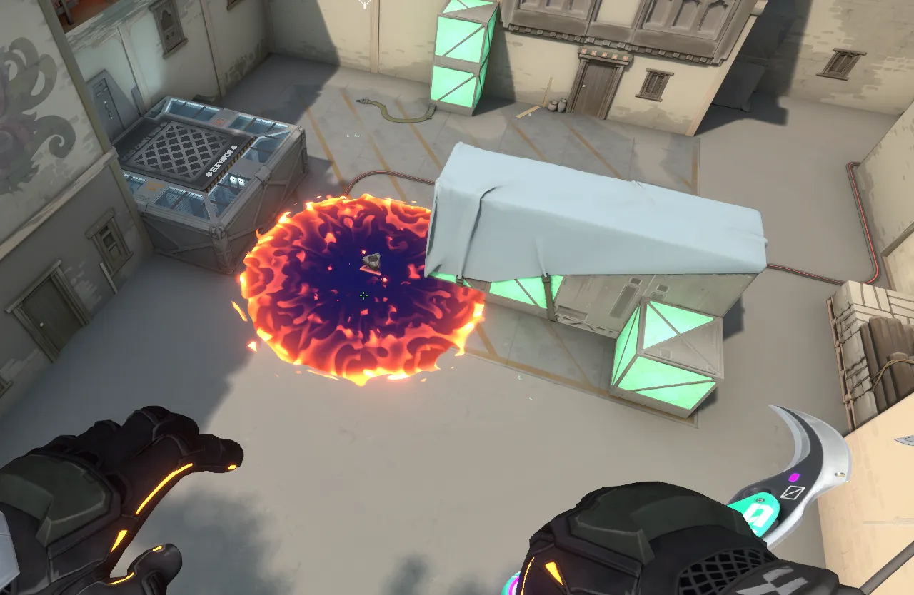 Brimstone Incendiary on Haven Attack Site C — step 4 of 4: Result