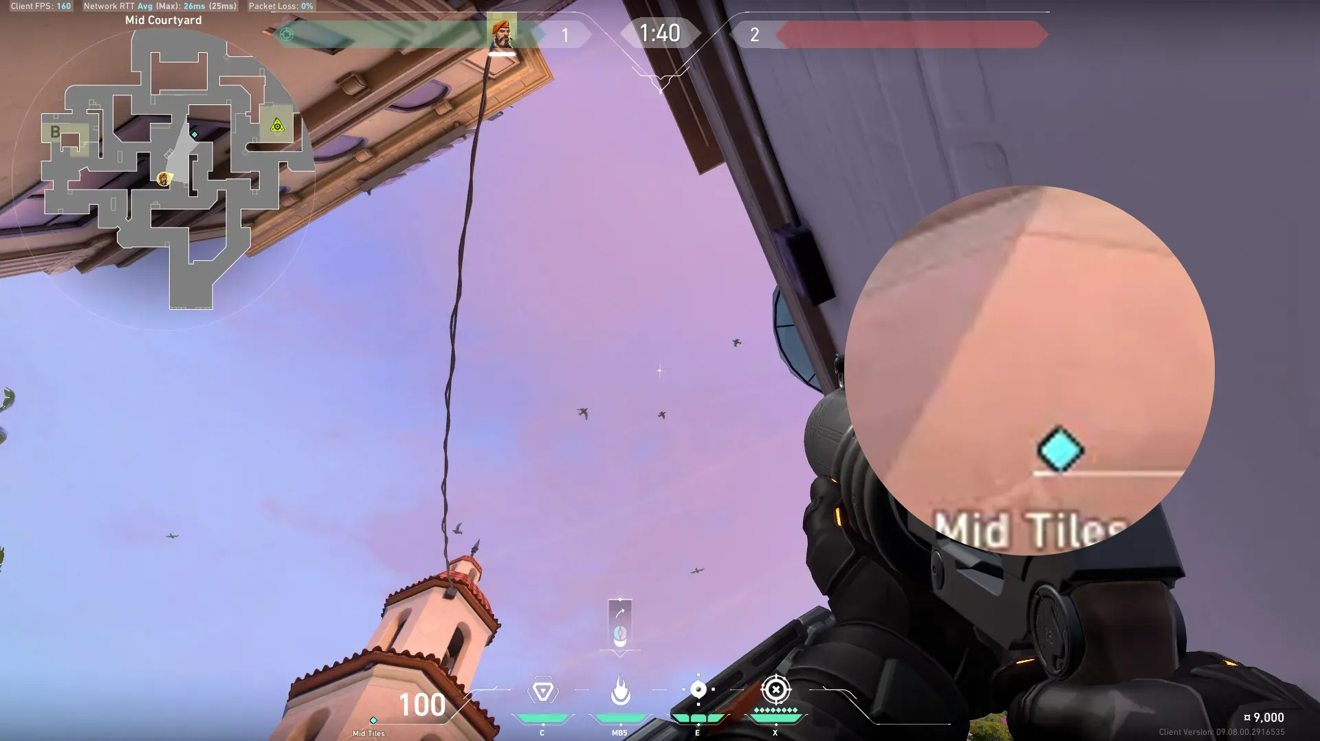Brimstone Incendiary on Sunset Attack Site A — step 4 of 5: Aim — line up the shot