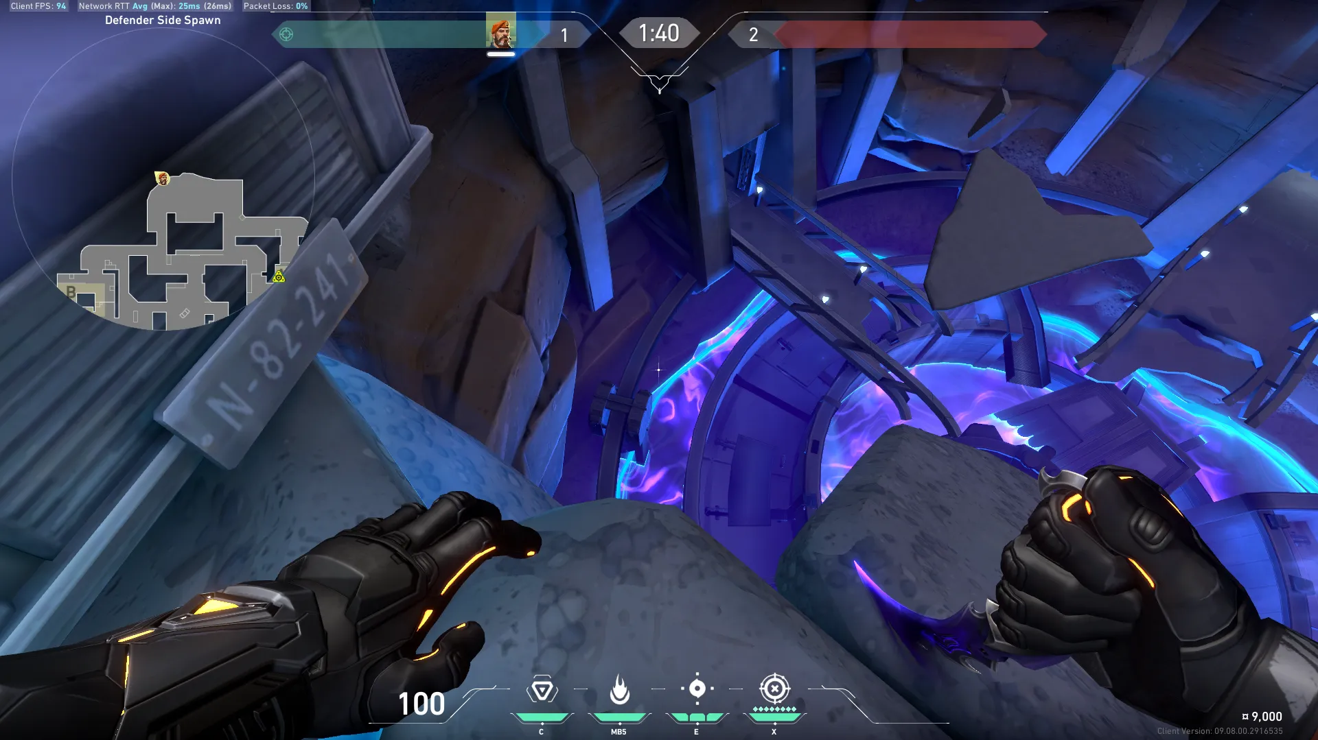 Brimstone Incendiary on Sunset Defense Site A — step 2 of 4: Aim — line up the shot