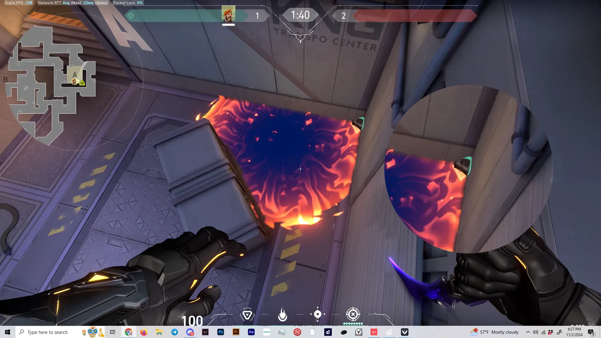Brimstone Incendiary on Sunset Defense Site A — step 4 of 4: Result