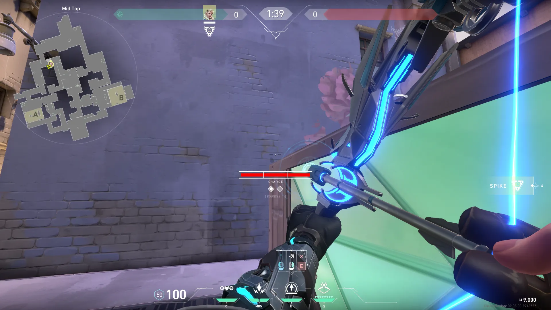 Sova Recon Bolt on Ascent Attack Mid — step 2 of 4: Aim — line up the shot