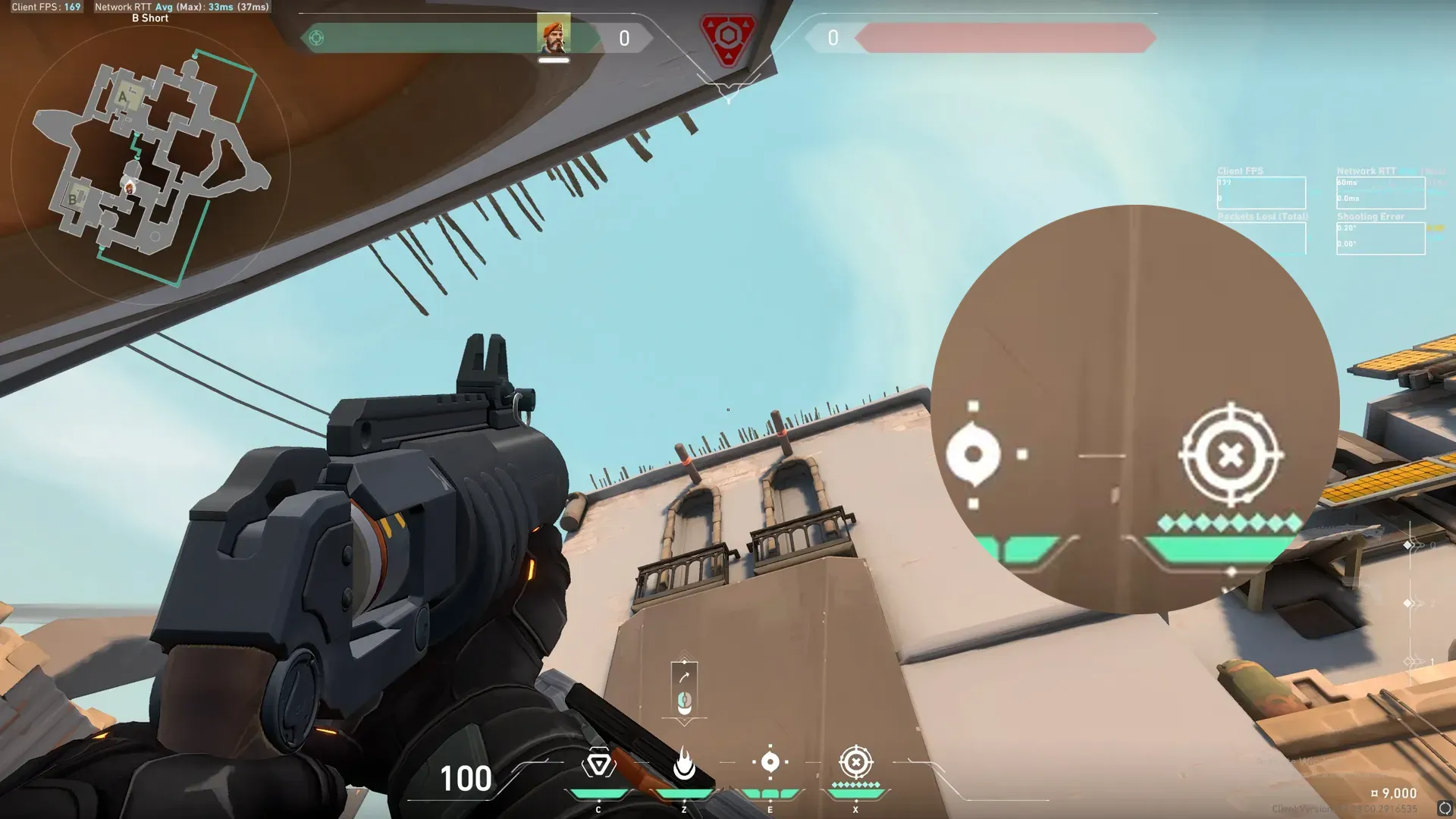 Brimstone Incendiary on Bind Attack Site A — step 2 of 3: Aim — line up the shot