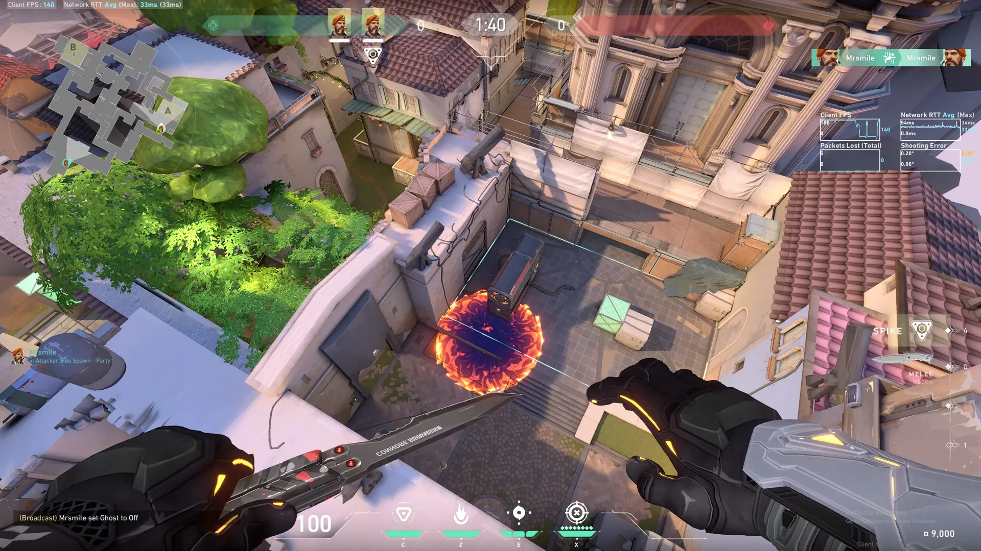 Brimstone Incendiary on Ascent Attack Site A — step 3 of 3: Result