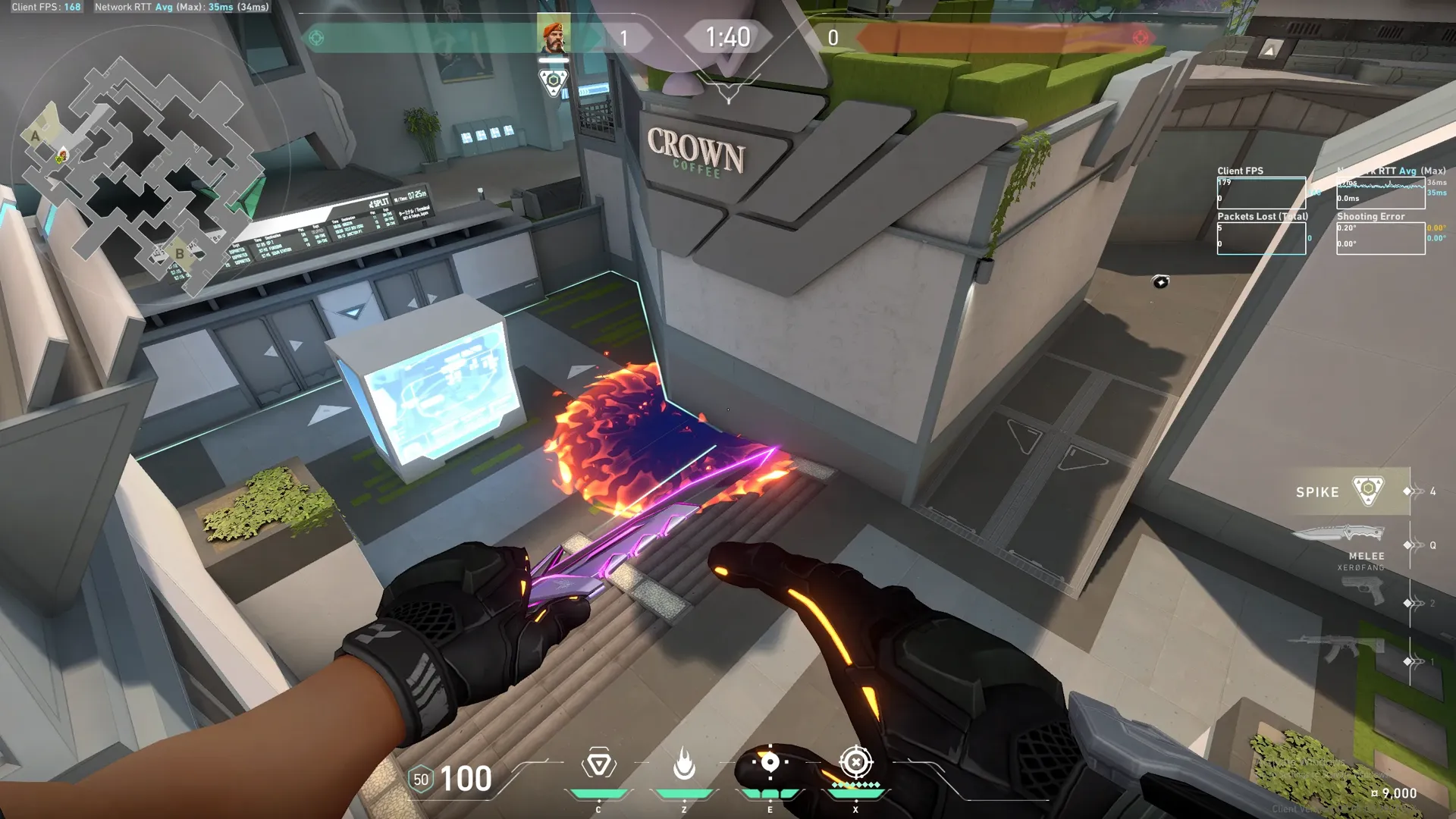 Brimstone Incendiary on Split Defense Site A — step 3 of 3: Result
