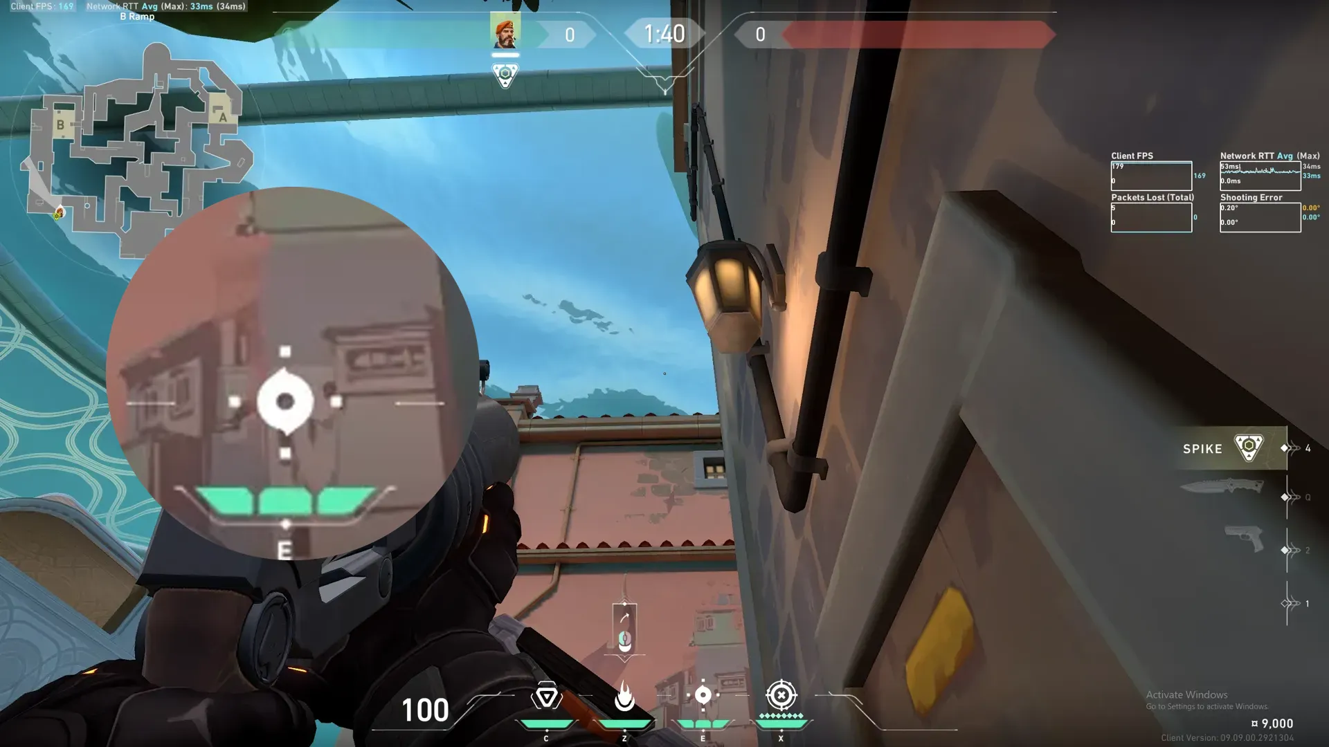 Brimstone Incendiary on Pearl Attack Site B — step 2 of 3: Aim — line up the shot