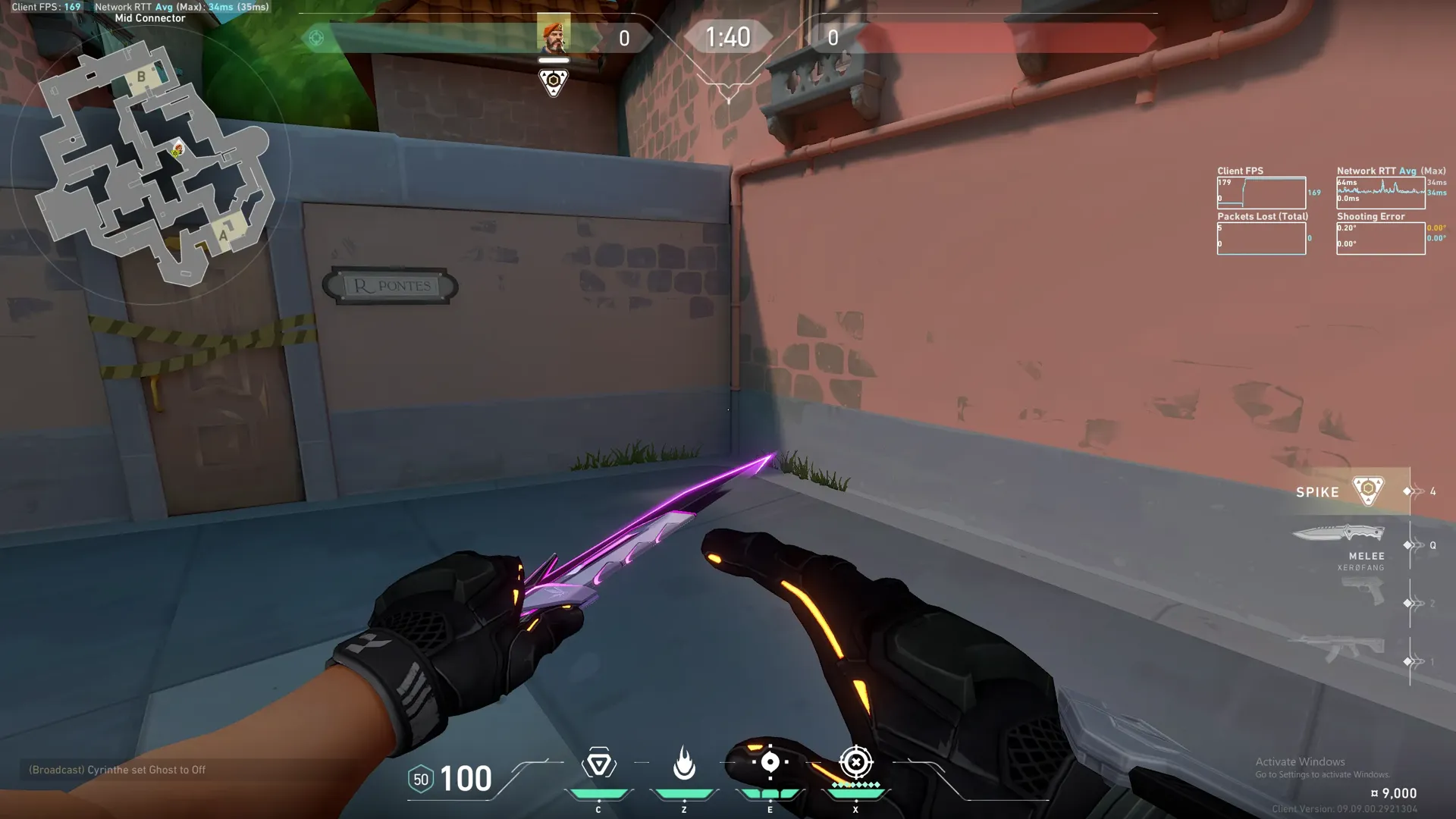 Mid Connector to A Default Molly — Brimstone lineup on Pearl