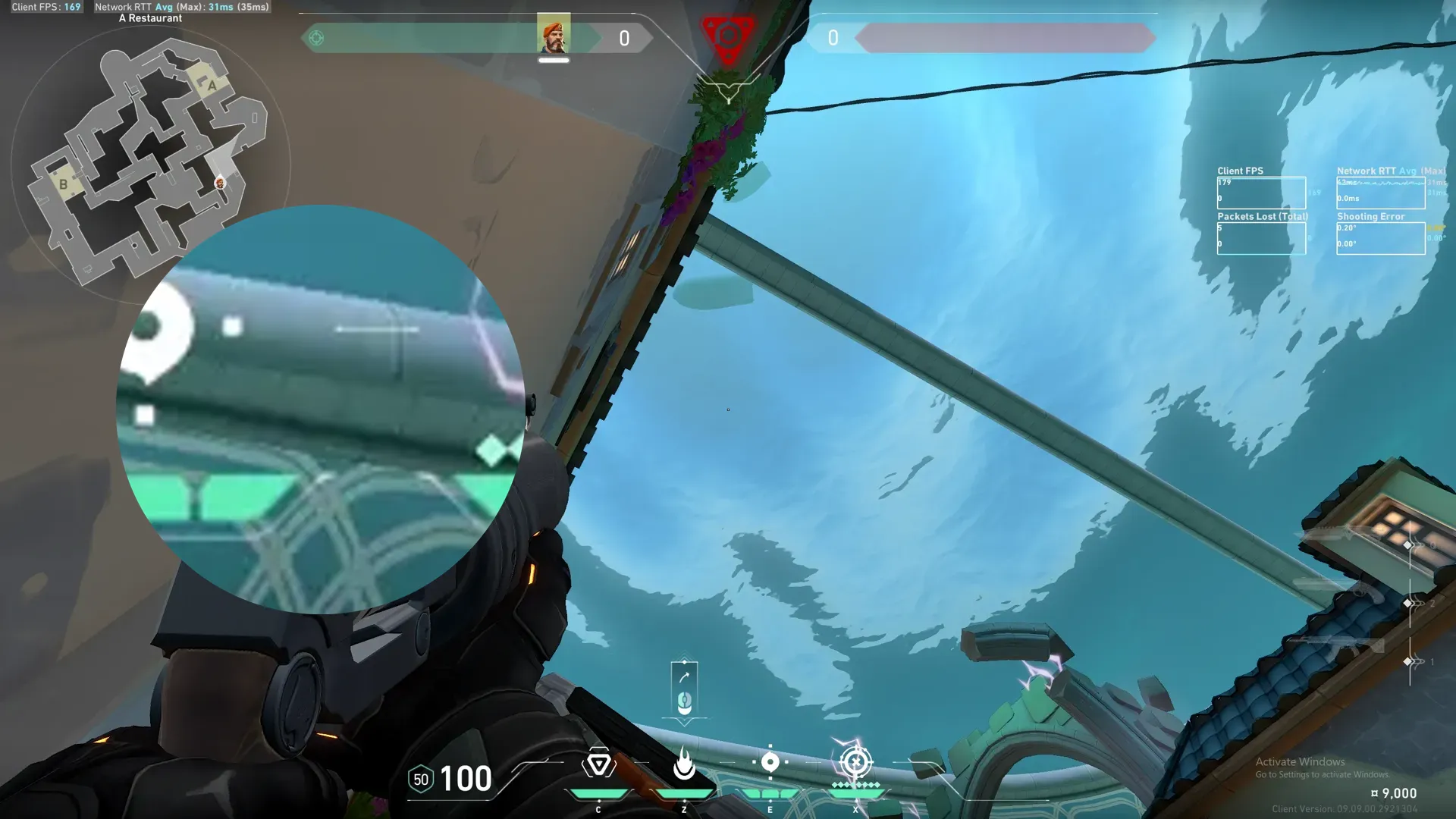 Brimstone Incendiary on Pearl Attack Site A — step 2 of 3: Aim — line up the shot