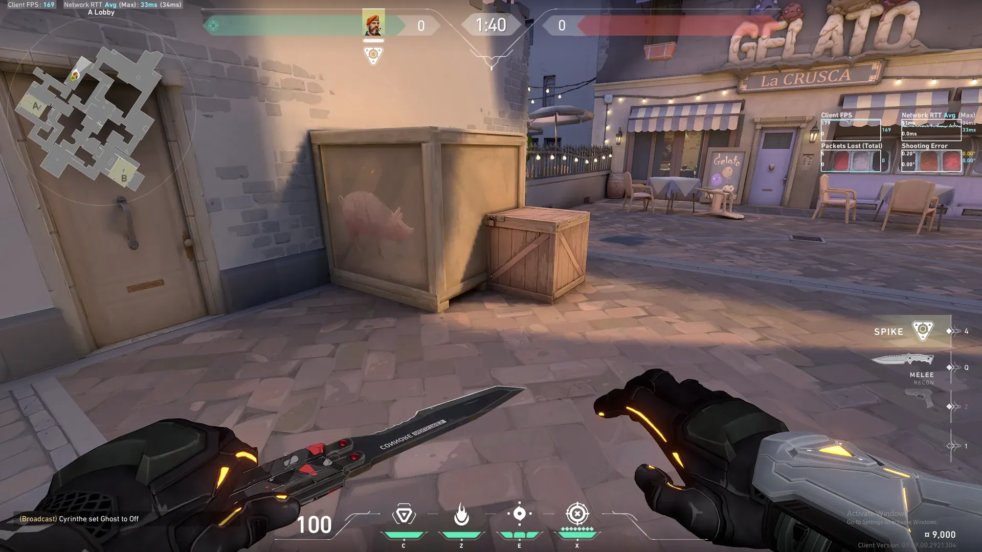 Brimstone Incendiary on Ascent Attack Site A — step 1 of 3: Position — where to stand