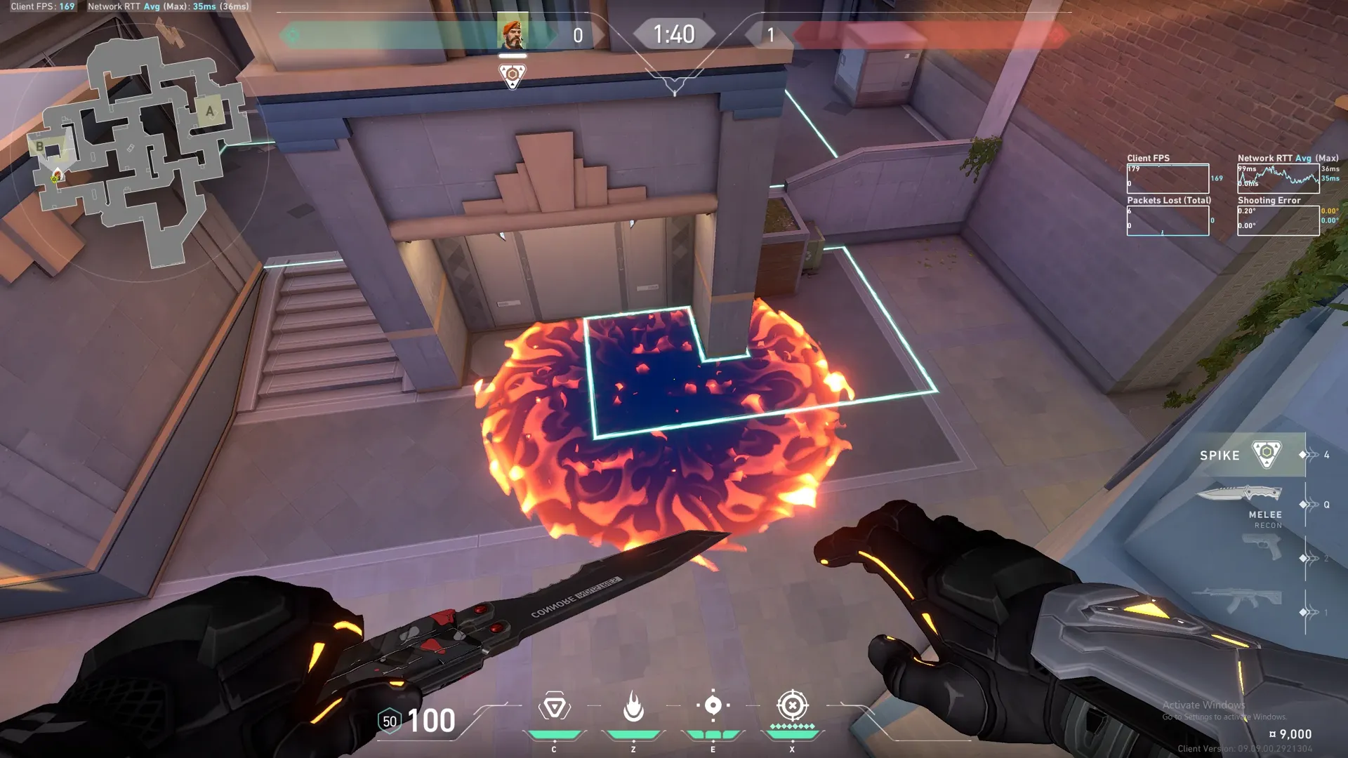 Brimstone Incendiary on Sunset Attack Site B — step 3 of 3: Result