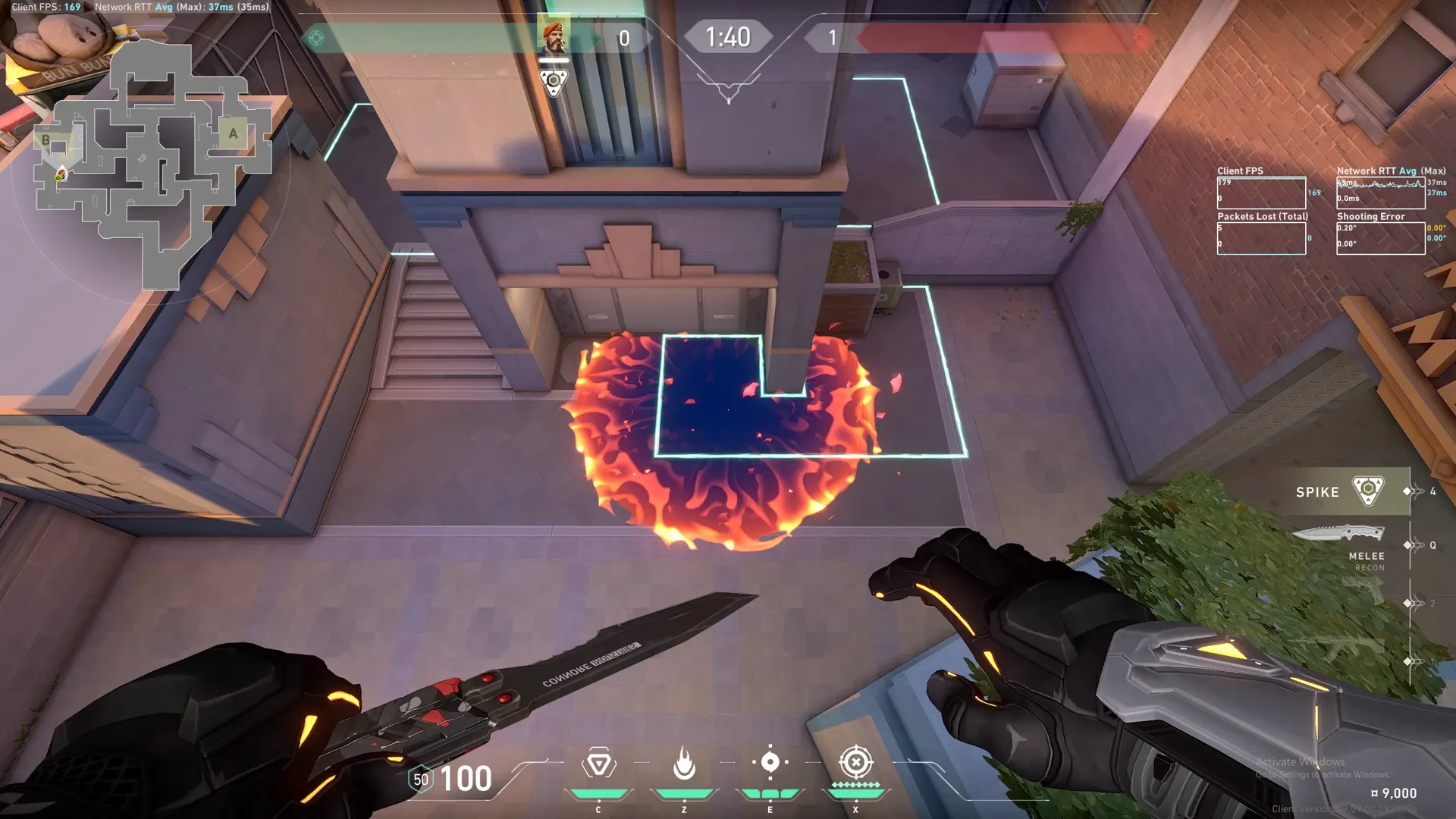 Brimstone Incendiary on Sunset Attack Site B — step 3 of 3: Result