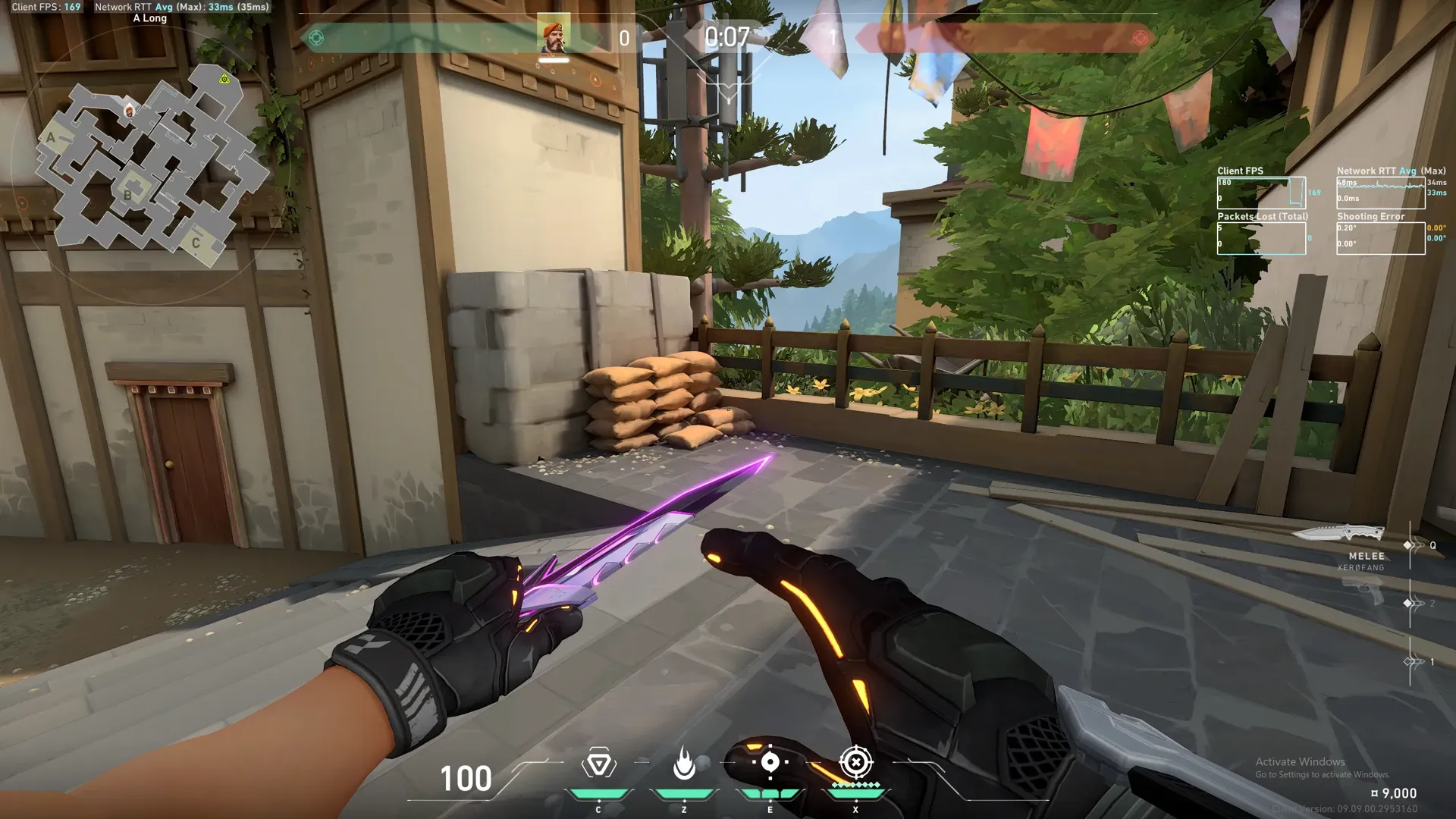 Brimstone Incendiary on Haven Attack Site A — step 1 of 3: Position — where to stand