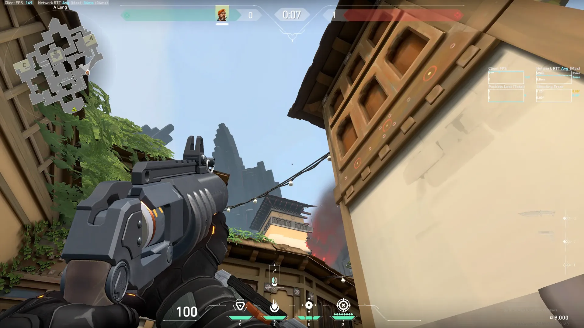 Brimstone Incendiary on Haven Attack Site A — step 2 of 3: Aim — line up the shot