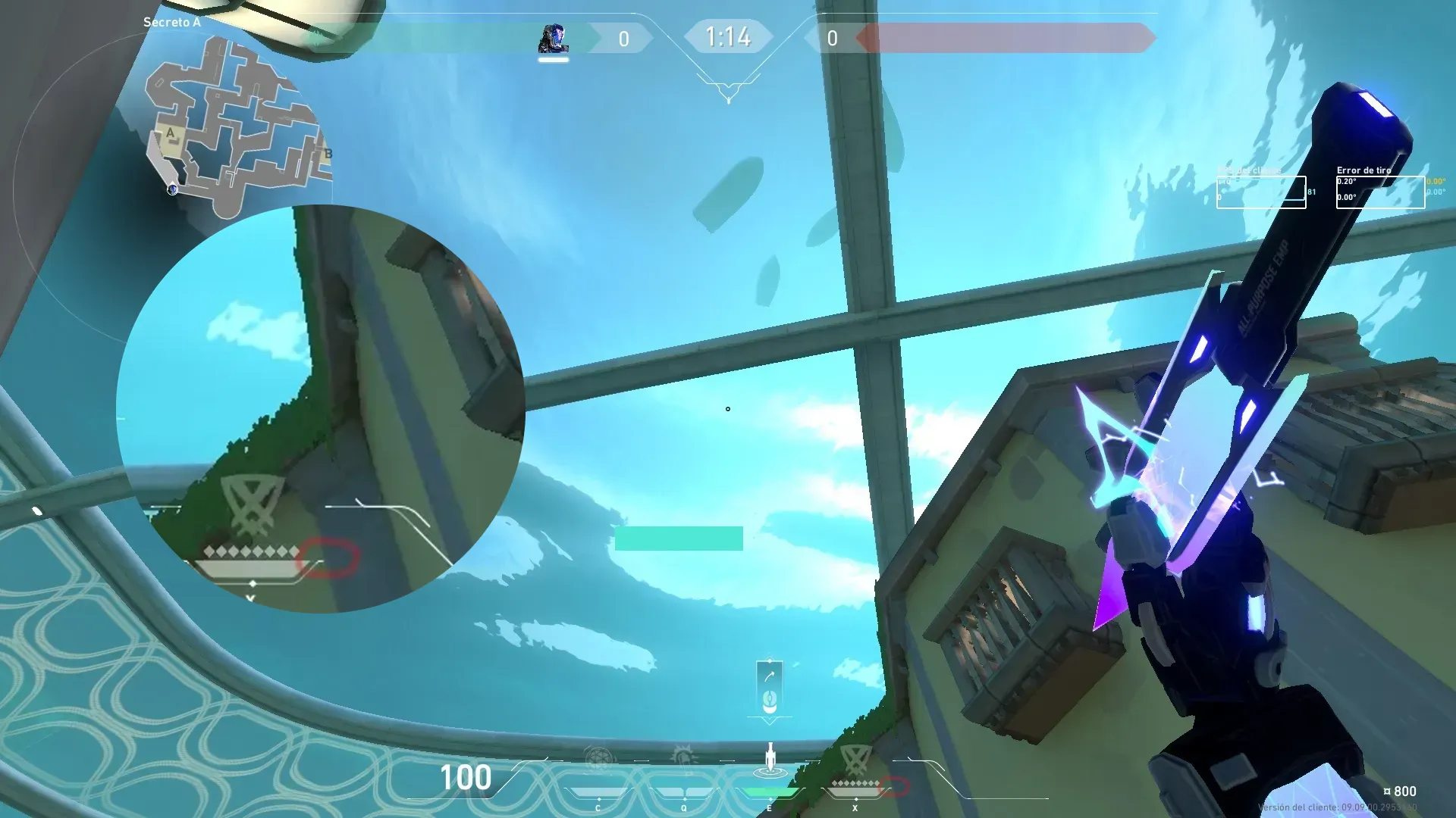 KAY/O Zero_Point on Pearl Defense Site A — step 2 of 3: Aim — line up the shot