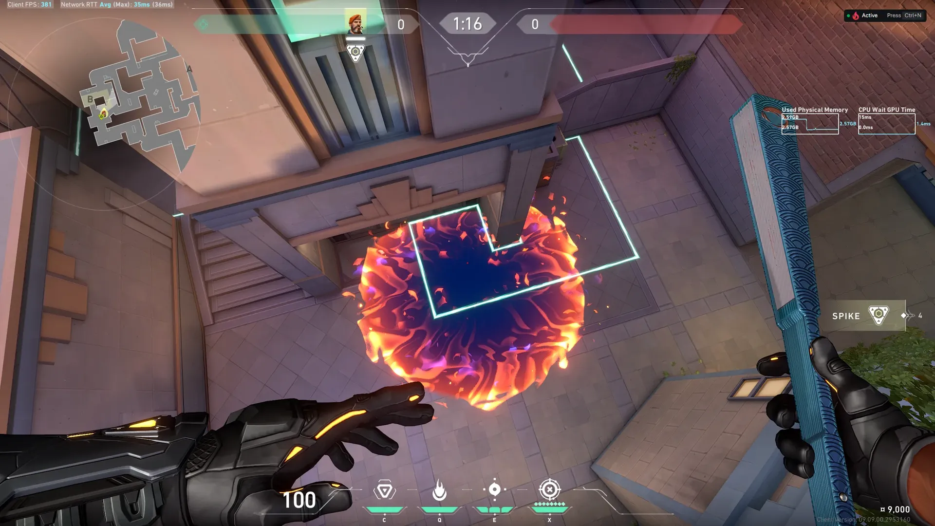 Brimstone Incendiary on Sunset Attack Site B — step 3 of 3: Result