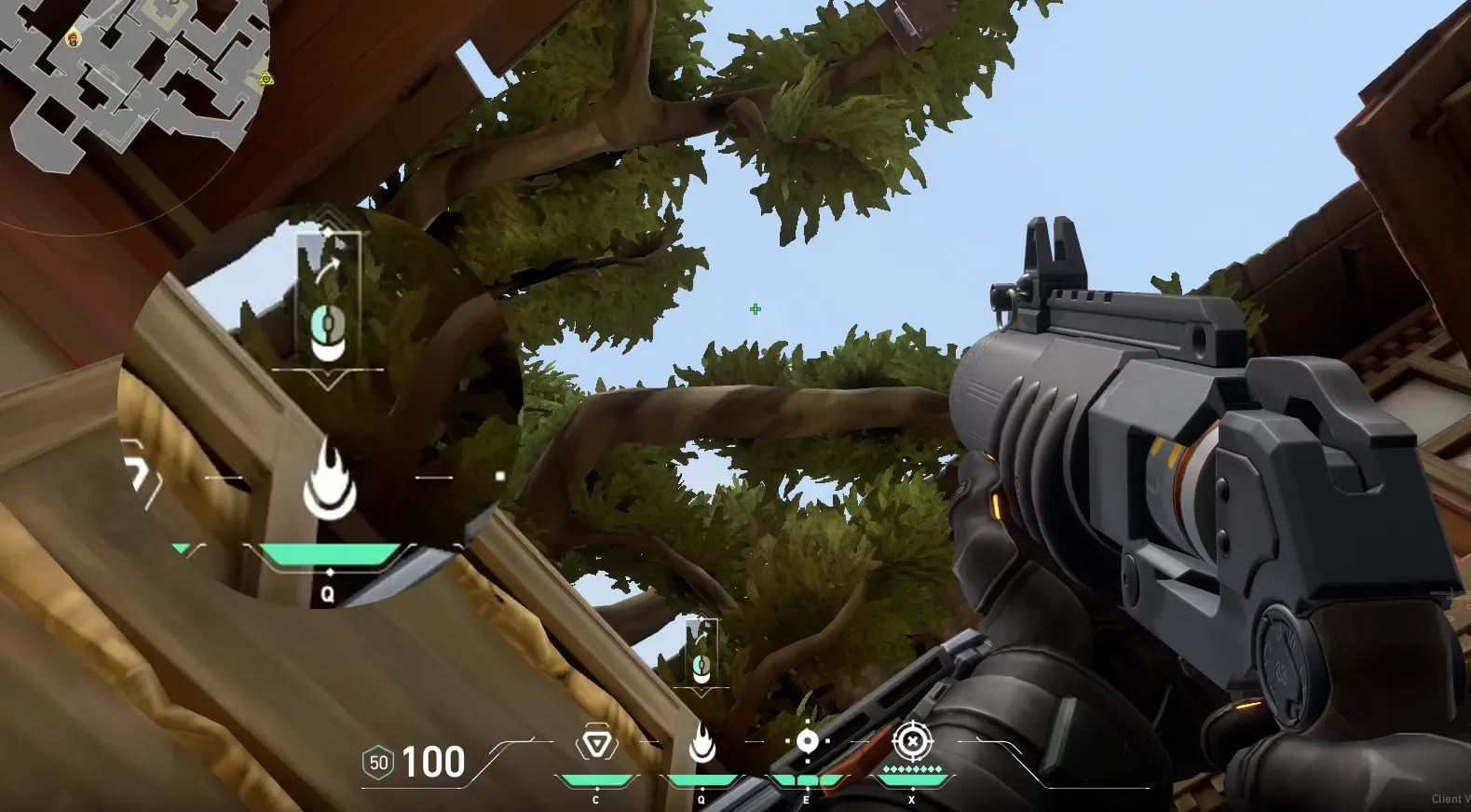 Brimstone Incendiary on Haven Attack Site C — step 2 of 3: Aim — line up the shot